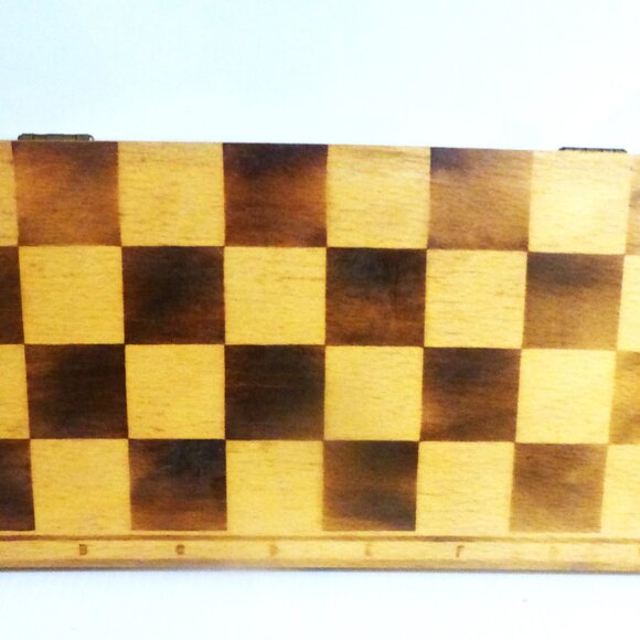 GMS1 - Complete Vintage WOOD CHESS SET Chess Pawn Chess Board Bishop Pawn Queen - Picture 8 of 11
